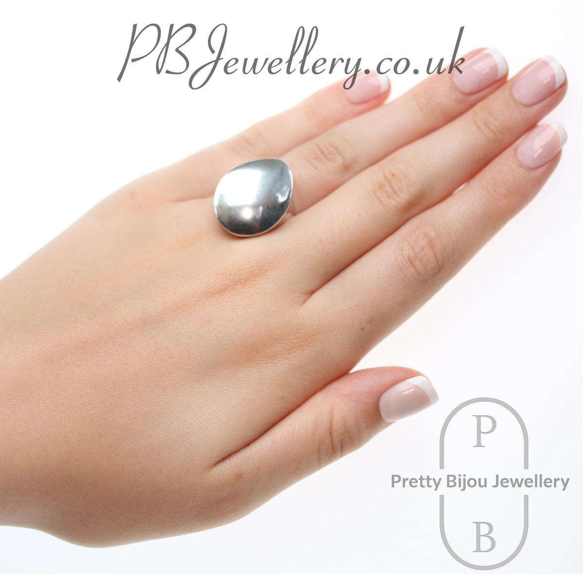 Milor Italian sterling silver statement ring – view 4